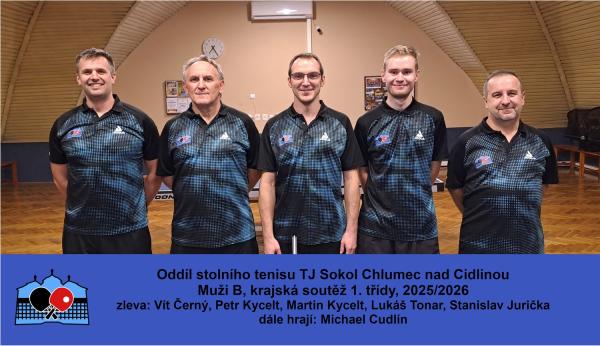 B tym oddíl stolního tenisu Chlumec nad Cidlinou 2025