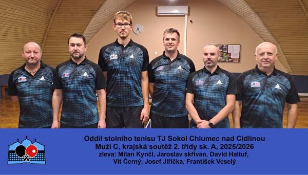 C tym oddíl stolního tenisu Chlumec nad Cidlinou 2025